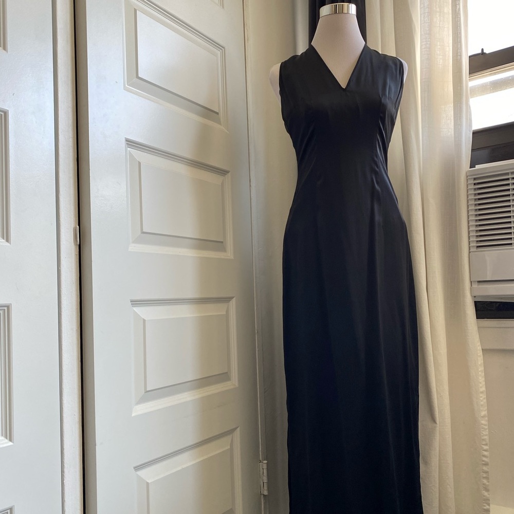 Black Silk Dress